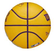 Ballon de Basketball Jaune Wilson Lebron James vue 2