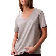 Camiseta gris/blanca de mujer Calvin Klein Jeans LV047C906G ver 2