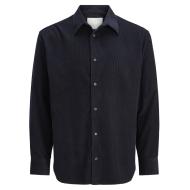 Herrenhemd aus marineblauem Cord von Jack & Jones, Modell „Cascot“ günstig