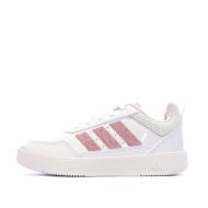 Zapatillas blancas/rosas para niño Adidas Tensaur barato