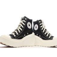 Schwarze Sneakers Frau Converse Chuck 70 De Luxe Wedge A06478C Ansicht 7