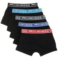 Juego de 5 calzoncillos bóxer negros para chicos Airness ver 2