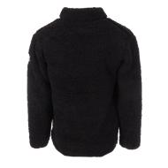 Chaqueta Sherpa Negra Hombre Paname Brothers Cremallera Completa ver 2