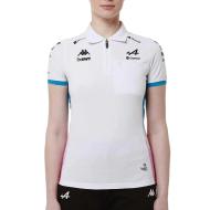 Maillot Blanc/Bleu Femme Kappa Adraw Alpine F1 321U87W pas cher