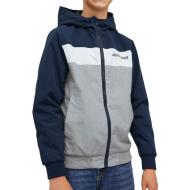 Jack &amp; Jones Boy's Marine/Grey Blocking Jacket günstig