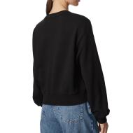 Schwarzes Damen-Sweatshirt Calvin Klein Jeans, langärmelig, verkürzt Ansicht 2
