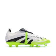 Chaussures de Foot Blanc/Jaune Adidas Predator League FT FG/MG vue 2