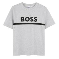 Camiseta gris para niño de Hugo Boss J52726 barato