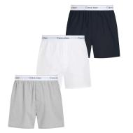 Lote de 3 calzoncillos boxer negros/blancos/grises Calvin Klein Jeans Slim barato