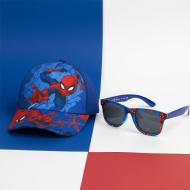 Kinder Sport Zone Spiderman Kappe + Sonnenbrille Set Blau/Rot Ansicht 3