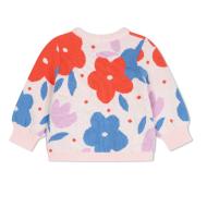 Girls' Pink Flower Sweater Carrément Beau Y30215 Photo of the Espace des Marques %store% store - view of %key%