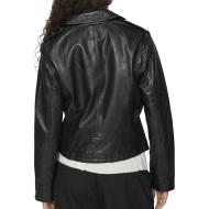 Perfecto Noir Femme Vila Feli Leather vue 2
