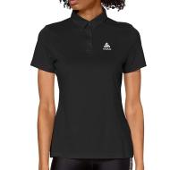 Women's black polo shirt Odlo Tina
