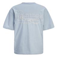 Blaues T-Shirt für Jungen von Jack & Jones, Modell „Niagara“, Rundhalsausschnitt Ansicht 2