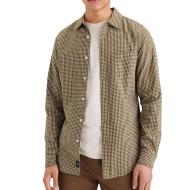 Dockers Camisa Marrón Estampada Hombre Tejida barato