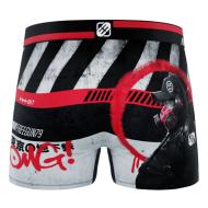 Boxer Schwarz/Rot/Grau Boy Freegun OMG Ansicht 2