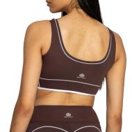 Brassière Marron Foncé Femme Soul Studio Yoga vue 2