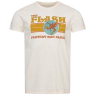 Men’s White T-shirt: 70s Comics Flash