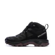 Zapatillas de senderismo negras para mujer Salomon Exeo Mid barato