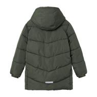 Chaqueta acolchada caqui de niña Name it Long ver 3