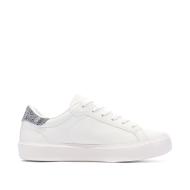 Zapatillas blancas/grises para adolescentes Lacoste T-clip ver 2