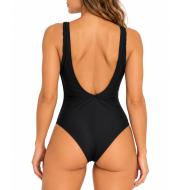 Bañador negro para mujer «Grain de Sable» Nathalie ver 2