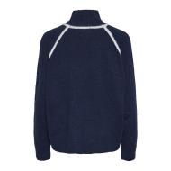 Pieces Lola Jersey Azul Marino/Blanco Mujer ver 2