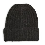 Bonnet Noir Femme Pieces Structured pas cher