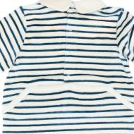 Weiß/Blau gestreifter Pyjama für Jungen Sie ist oder das Meer Jama Ansicht 2