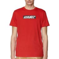 T-shirt Rouge Homme Diesel T-Just pas cher