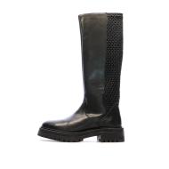 Schwarze Stiefel Frau Geox Iridea günstig