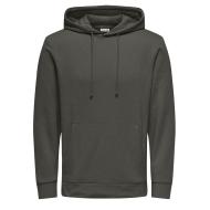 Herren-Kapuzenpullover in Khaki von Only & Sons Hood