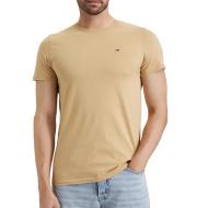 Tommy Hilfiger Men’s Sand-Coloured T-shirt Tjm Xslim Jersey affordable