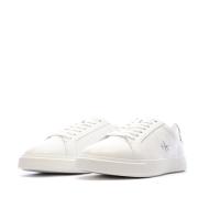 Calvin Klein Jeans Women’s White/Silver Lace-up Trainers Photo of the Espace des Marques %store% store - view of %key%