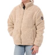 Sherpa Beige Women's Full Compagnie des Amériques Zip Jacket günstig