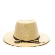 Chapeaux Beige Via Lorenzo Fedora vue 3