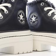 Schwarze Sneakers Frau Converse Chuck Taylor All Star Lugged Ansicht 7