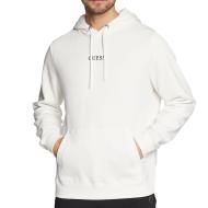 Sudadera con capucha blanca Guess Roy para hombre