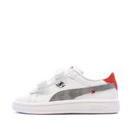 Zapatillas blancas para niño Puma Smash 3.0 Mid 9 barato