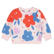 Girls' Pink Flower Sweater Carrément Beau Y30215 affordable