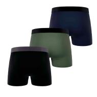 x3 Negro/Verde/Azul Marino Boxers Hombre Von Dutch LOGMED ver 2
