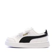 Weiß/Schwarze Puma Shuffle Sneaker für Jungen günstig