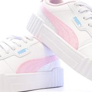 Baskets Blanc/Rose Fille Puma Carina 3.0 Jelly vue 7
