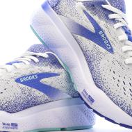 Brooks Ghost 16 Women’s White/Blue Running Shoes Photo of the Espace des Marques %store% store - view of %key%