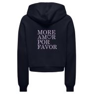 Sudadera con capucha negra para niña ONLY Amor Life ver 2