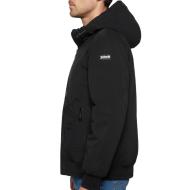 Blouson Noir à capuche Schott DYLAN vue 2