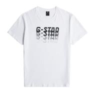 Weißes Herren-T-Shirt von G-Star RAW, ausgewaschen Ansicht 2