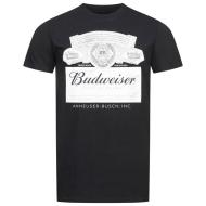 Budweiser Men’s Black T-Shirt Label affordable