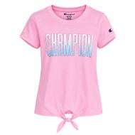 Camiseta rosa/azul para niña Champion Graphic