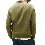 Sweat Vert Homme Tommy Hilfiger Reg Flag Crews vue 2